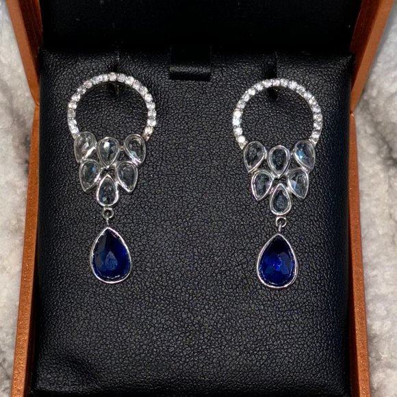 Unique Equss Necklace and Earring Set .925 Sterling Silver - Picture 9 of 10